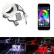 RGB App LED Car Atmosphere Interior Light With Optic Fibre Cable, EL Neon Strip Lamp With Bluetooth App Control RGB App LED Car Atmosphere Interior Light With Optic Fibre Cable, EL Neon Strip Lamp With Bluetooth App Control