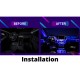 RGB App LED Car Atmosphere Interior Light With Optic Fibre Cable, EL Neon Strip Lamp With Bluetooth App Control RGB App LED Car Atmosphere Interior Light With Optic Fibre Cable, EL Neon Strip Lamp With Bluetooth App Control