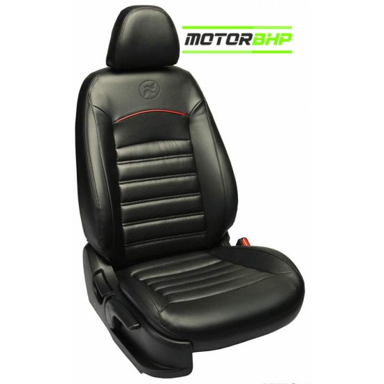 Motorbhp Leatherette Seat Covers Custom Bucket Fit Premium Black 