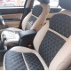 Motorbhp Soft Fabric Seat Covers Custom Bucket Fit Beige with Black (Design 3) Motorbhp Soft Fabric Seat Covers Custom Bucket Fit Beige with Black (Design 3)