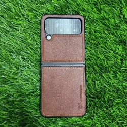 Slim Brown Tough Case - For Samsung Galaxy Z Flip 4