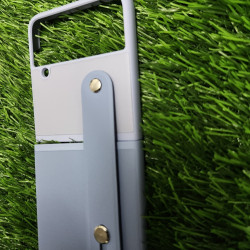 Galaxy Z Flip 4 Premium Leather Cover Sky Blue + Light Purple Galaxy Z Flip 4 Premium Leather Cover Sky Blue + Light Purple