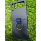 Galaxy Z Flip 4 Silicone Cover with Ring, Navy