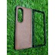 Genuine Leather Case For Samsung Galaxy Z Fold 4 - Brown Genuine Leather Case For Samsung Galaxy Z Fold 4 - Brown
