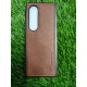 Genuine Leather Case For Samsung Galaxy Z Fold 4 - Brown Genuine Leather Case For Samsung Galaxy Z Fold 4 - Brown