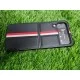Genuine Leather Case For Samsung Galaxy Z Flip 4 - Black With Strips
