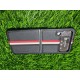 Genuine Leather Case For Samsung Galaxy Z Flip 4 - Black With Strips