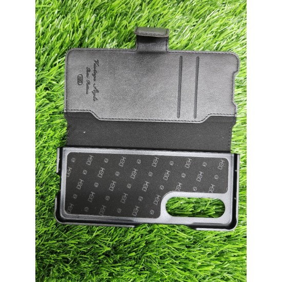 Genuine Leather Case For Samsung Galaxy Z Fold 4 - Black Genuine Leather Case For Samsung Galaxy Z Fold 4 - Black