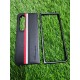 Genuine Leather Case For Samsung Galaxy Z Fold 4 - Black With Strips Genuine Leather Case For Samsung Galaxy Z Fold 4 - Black With Strips