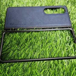 Genuine Leather Case For Samsung Galaxy Z Fold 4 - Blue Genuine Leather Case For Samsung Galaxy Z Fold 4 - Blue