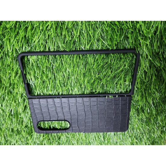 Black Crocodile Texture Leather Case For Samsung Galaxy Z Fold 4 Black Crocodile Texture Leather Case For Samsung Galaxy Z Fold 4