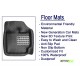 4.5D Universal Car Floor Mat Black - Ford Figo Aspire by Motorbhp