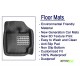 4.5D Universal Car Floor Mat Black - Skoda Rapid by Motorbhp