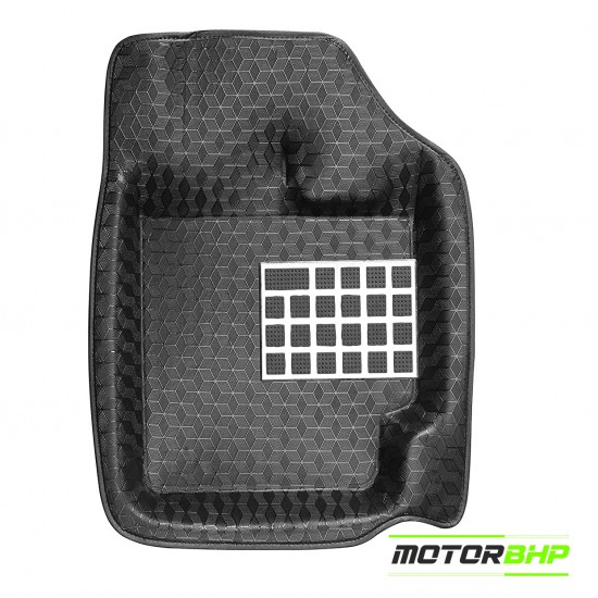 4.5D Universal Car Floor Mat Black - Hyundai Alcazar by Motorbhp