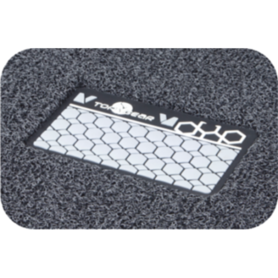Jeep Compas Top Gear 4D Boss Leatherite Car Floor Mat Black (With Grass Mat)
