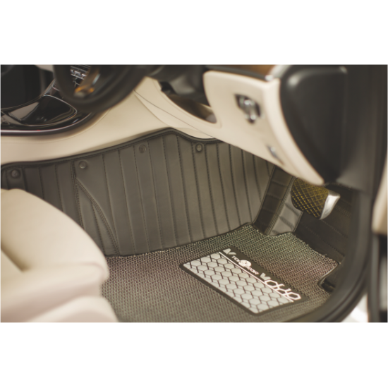 Pajero Sports Plus Top Gear 4D Boss Leatherite Car Floor Mat Black (With Grass Mat)