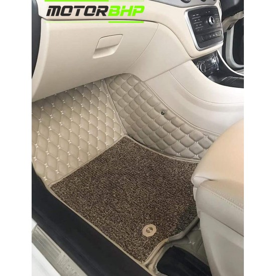 7D Car Floor Mat Beige - Maruti Suzuki Ritz by Motorbhp