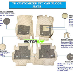 7D Car Floor Mat Beige - Hyundai New Creta by Motorbhp 7D Car Floor Mat Beige - Hyundai New Creta by Motorbhp