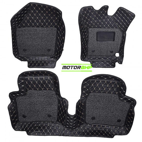 7D Car Floor Mat Black - Skoda Kushaq by Motorbhp