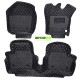 7D Car Floor Mat Black - Volkswagen Taigun by Motorbhp