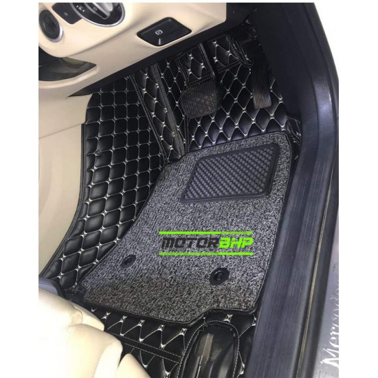 7D Car Floor Mat Black - Honda City 2003-2007 by Motorbhp