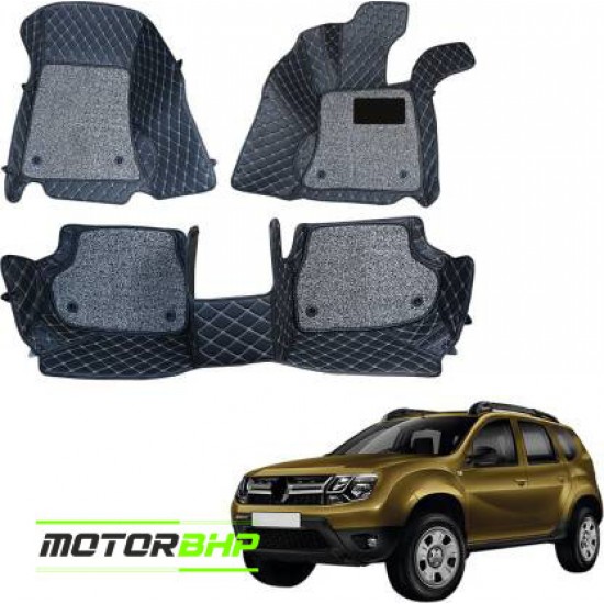 7D Car Floor Mat Black - Renault Duster (2019 Onwards) by Motorbhp