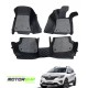 7D Car Floor Mat Black - Renault Triber by Motorbhp