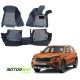 7D Car Floor Mat Black - Skoda Kushaq by Motorbhp