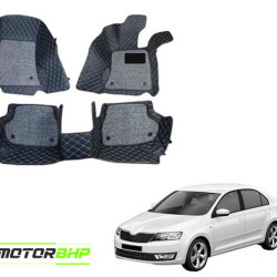 7D Car Floor Mat Black - Skoda Rapid by Motorbhp 7D Car Floor Mat Black - Skoda Rapid by Motorbhp