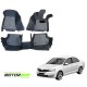 7D Car Floor Mat Black - Skoda Rapid by Motorbhp