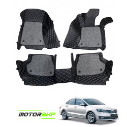 7D Car Floor Mat Black - Skoda Rapid New by Motorbhp 7D Car Floor Mat Black - Skoda Rapid New by Motorbhp