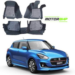 Maruti Suzuki Swift (2018-2020) 7D Car Floor Mat Black   Maruti Suzuki Swift (2018-2020) 7D Car Floor Mat Black