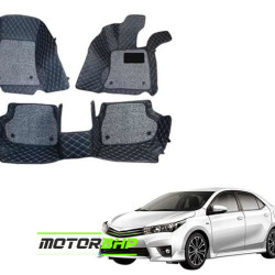 7D Car Floor Mat Black - Toyota Corolla Altis by Motorbhp 7D Car Floor Mat Black - Toyota Corolla Altis by Motorbhp