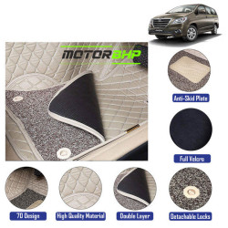 7D Car Floor Mat Beige - Toyota Innova by Motorbhp 7D Car Floor Mat Beige - Toyota Innova by Motorbhp