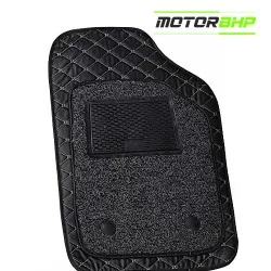 7D Universal Car Floor Mat Black - Volkswagen Ameo by Motorbhp