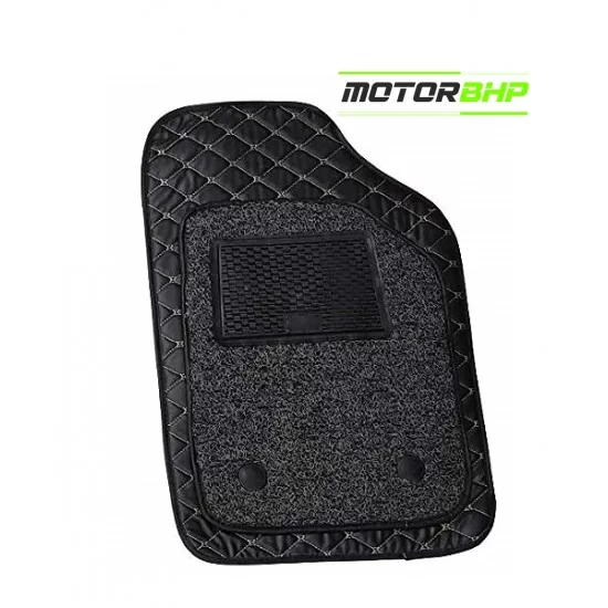 7D Universal Car Floor Mat Black - Hyundai i10 by Motorbhp