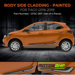 Tata Tiago Side Door Beading / Cladding Matte Black (2016-2019) Tata Tiago Side Door Beading / Cladding Matte Black (2016-2019)