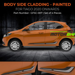 Tata Tiago Side Door Beading / Cladding Matte Black (2020 Onwards) Tata Tiago Side Door Beading / Cladding Matte Black (2020 Onwards)