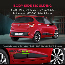 Hyundai i10 Grand Body Side Moulding (2017 Onwards) Hyundai i10 Grand Body Side Moulding (2017 Onwards)