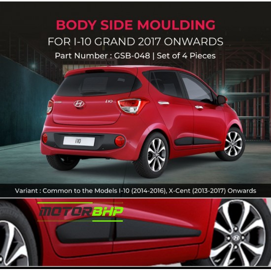 Hyundai i10 Grand Body Side Moulding (2017 Onwards)