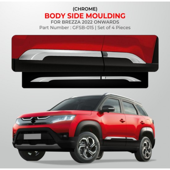  Maruti Suzuki Brezza Body Side Moulding (Chrome) (2022-Onwards)