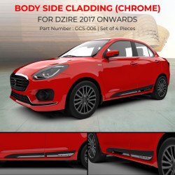 Galio Maruti Suzuki Dzire Door Beading /Cladding (2017-)nwards) (Chrome) Galio Maruti Suzuki Dzire Door Beading /Cladding (2017-)nwards) (Chrome)
