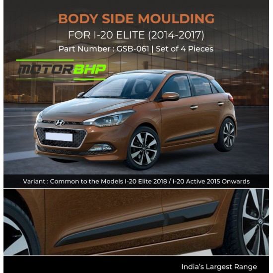 Hyundai Elite i20 Body Side Moulding (2014-2017)