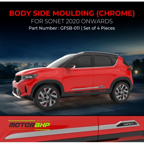 Kia Sonet Chrome Body Side Moulding (2020 Onwards)