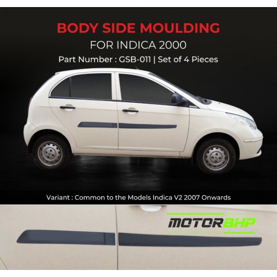 Tata Indica Chrome Body Side Moulding (2000 Onwards)