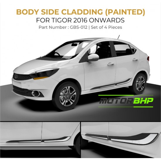 Tata Tigor Side Door Cladding Matte Black (2016 Onwards)