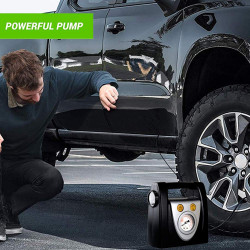 Car Tyre Inflator Auto Cut-Off Portable Air Compressor with LED Light  Car Tyre Inflator Auto Cut-Off Portable Air Compressor with LED Light