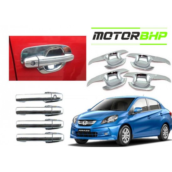 Honda Amaze (2016 Onwards) Chrome Accessories Combo Kit  (Set of 6 items) 