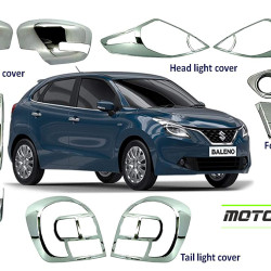 Maruti Suzuki Baleno Chrome Accessories Combo Kit (Set of 6 items)  (2016 Onwards) Maruti Suzuki Baleno Chrome Accessories Combo Kit (Set of 6 items)  (2016 Onwards)