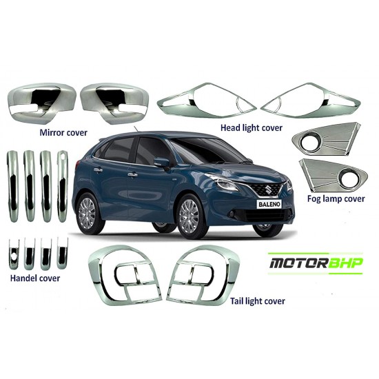 Maruti Suzuki Baleno Chrome Accessories Combo Kit (Set of 6 items)  (2016 Onwards)